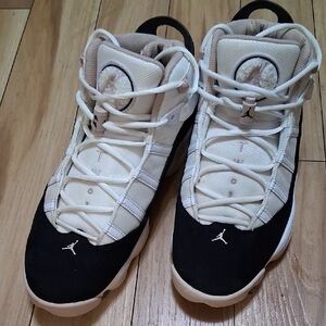 Jordan  6 Rings White/ Fossil Sneakers with Cream and White Accents